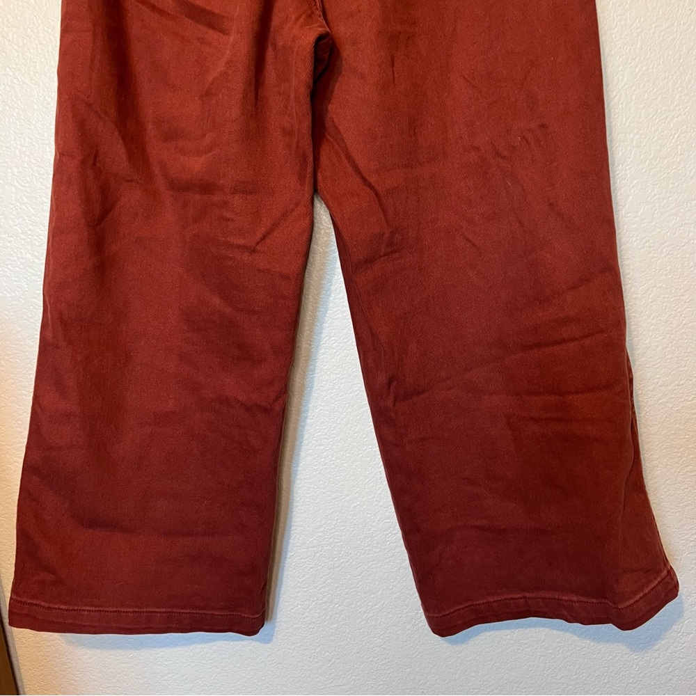 Universal Thread Rust Red Wide Leg High Waisted Cropped Pants 12 - Picture 9 of 9
